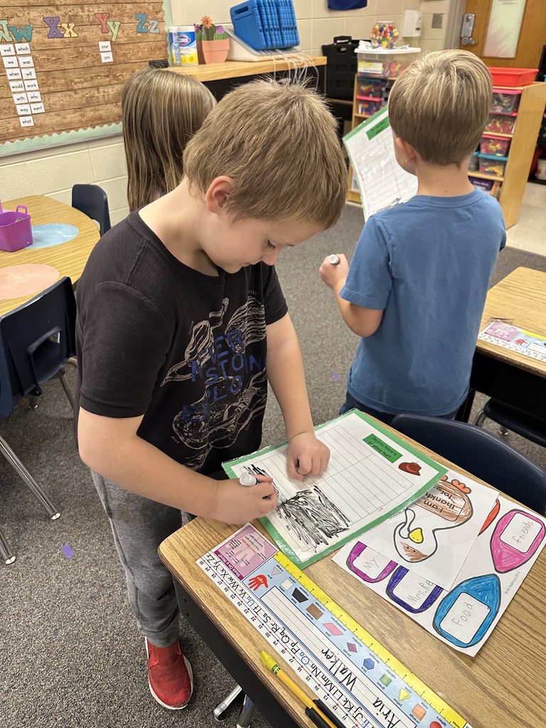 Mrs. Reker’s class conducted class surveys during math to learn more about bar graphs and collecting data.