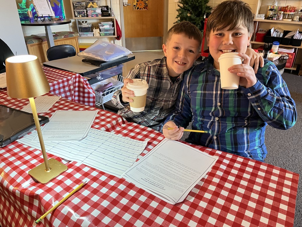 4th grade warms up to math with a hot cocoa review day :)