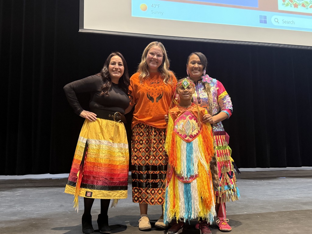 🌿 Honoring Native American Heritage Month in 5th Grade 🌿 A couple of weeks ago, our 5th grade reading classes had the privilege of welcoming special guest speakers from the Luverne American Indian Parent Advisory Committee (AIPAC) after they had wrapped up the novel study of The Birchbark House. We are incredibly grateful to AIPAC Chair Sue Arpan Wallace, AIPAC Secretary Josie Xaisongkham, and students Aubrie Timmer and Chance Xaisongkham for sharing their time, knowledge, stories, and personal experiences with us. Their insights brought deeper meaning to the different Native American cultures and history we’ve been learning about throughout the novel. A highlight of the visit was watching Josie perform the Jingle Dance, a beautiful and meaningful dance traditionally done for healing in many Pow Wow circles. Our students were engaged, respectful, and excited to learn from such generous community members. We are so appreciative of the opportunity to learn directly from local Native voices as we continue honoring Native American Heritage Month. Thank you again to our presenters for enriching our students’ understanding and helping make learning come alive. 🌟📚🧡