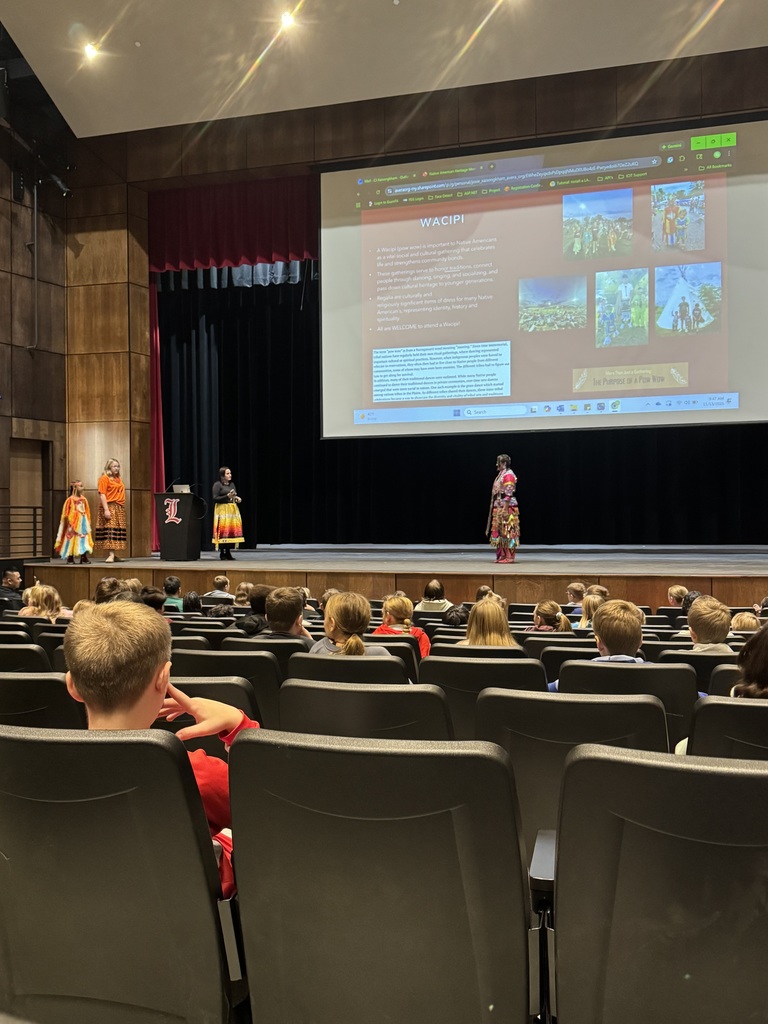 🌿 Honoring Native American Heritage Month in 5th Grade 🌿 A couple of weeks ago, our 5th grade reading classes had the privilege of welcoming special guest speakers from the Luverne American Indian Parent Advisory Committee (AIPAC) after they had wrapped up the novel study of The Birchbark House. We are incredibly grateful to AIPAC Chair Sue Arpan Wallace, AIPAC Secretary Josie Xaisongkham, and students Aubrie Timmer and Chance Xaisongkham for sharing their time, knowledge, stories, and personal experiences with us. Their insights brought deeper meaning to the different Native American cultures and history we’ve been learning about throughout the novel. A highlight of the visit was watching Josie perform the Jingle Dance, a beautiful and meaningful dance traditionally done for healing in many Pow Wow circles. Our students were engaged, respectful, and excited to learn from such generous community members. We are so appreciative of the opportunity to learn directly from local Native voices as we continue honoring Native American Heritage Month. Thank you again to our presenters for enriching our students’ understanding and helping make learning come alive. 🌟📚🧡