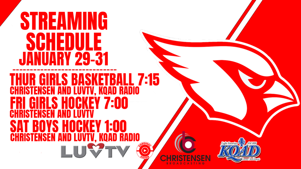 streaming schedule graphic