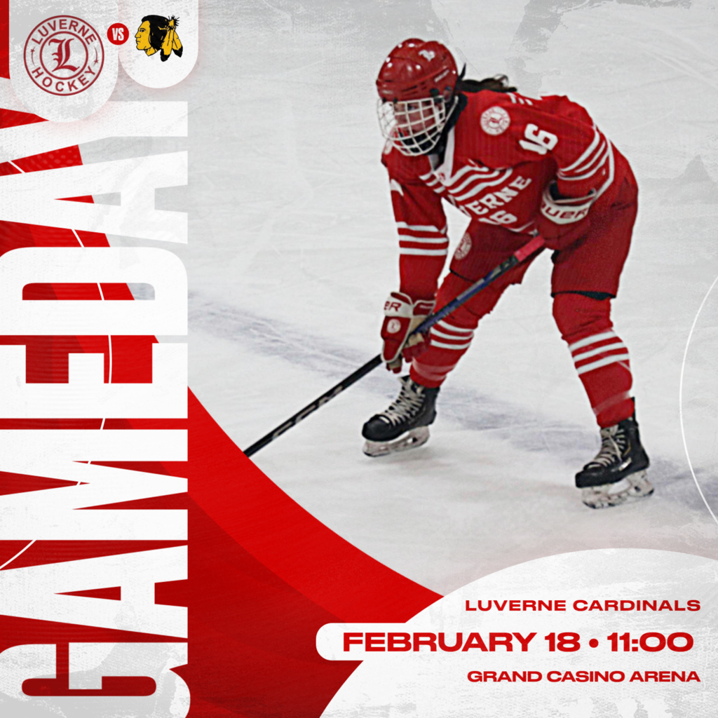 Gameday Graphic for Girls Hockey vs Warroad