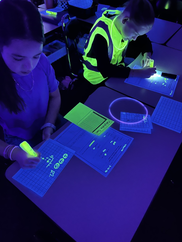 4th grade math review glow day