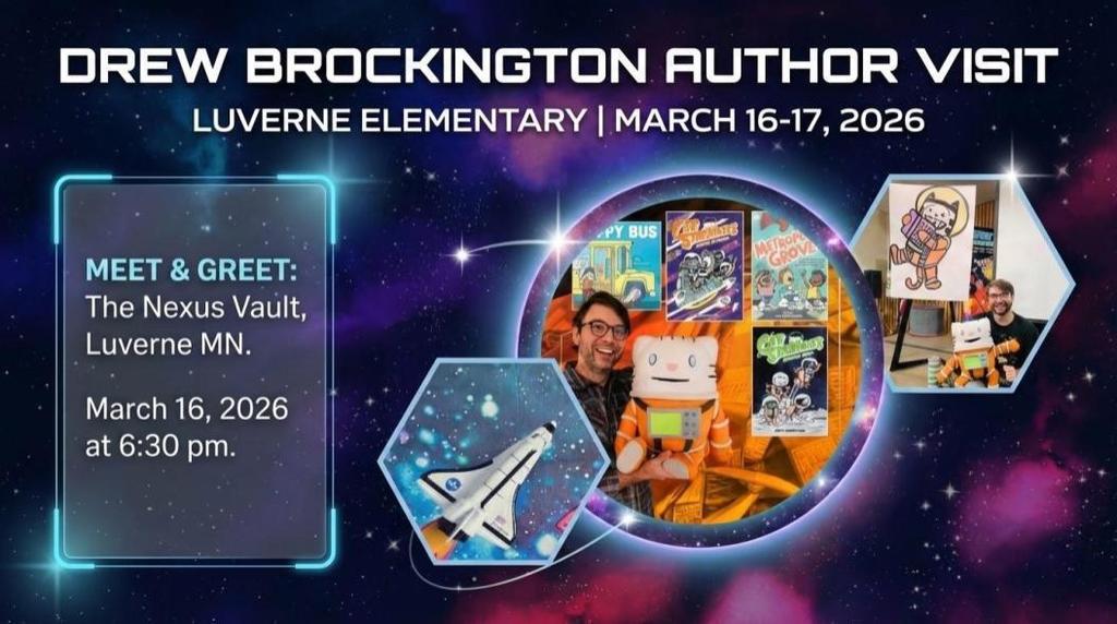 Drew Brockington Author Visit