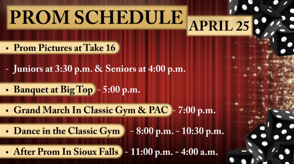 Prom schedule
