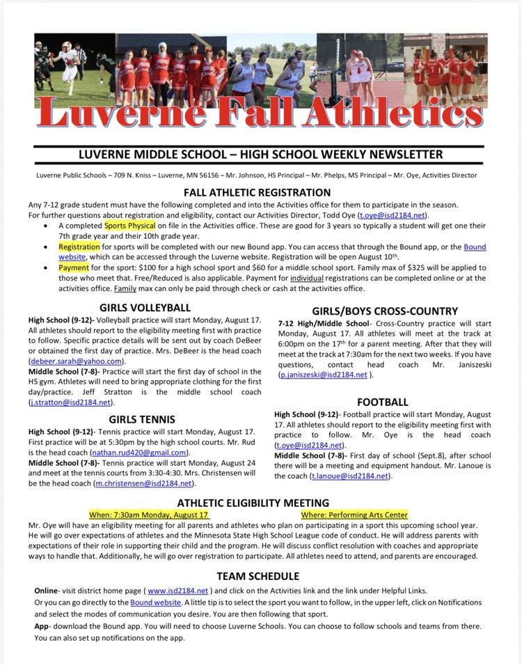 Fall Athletics