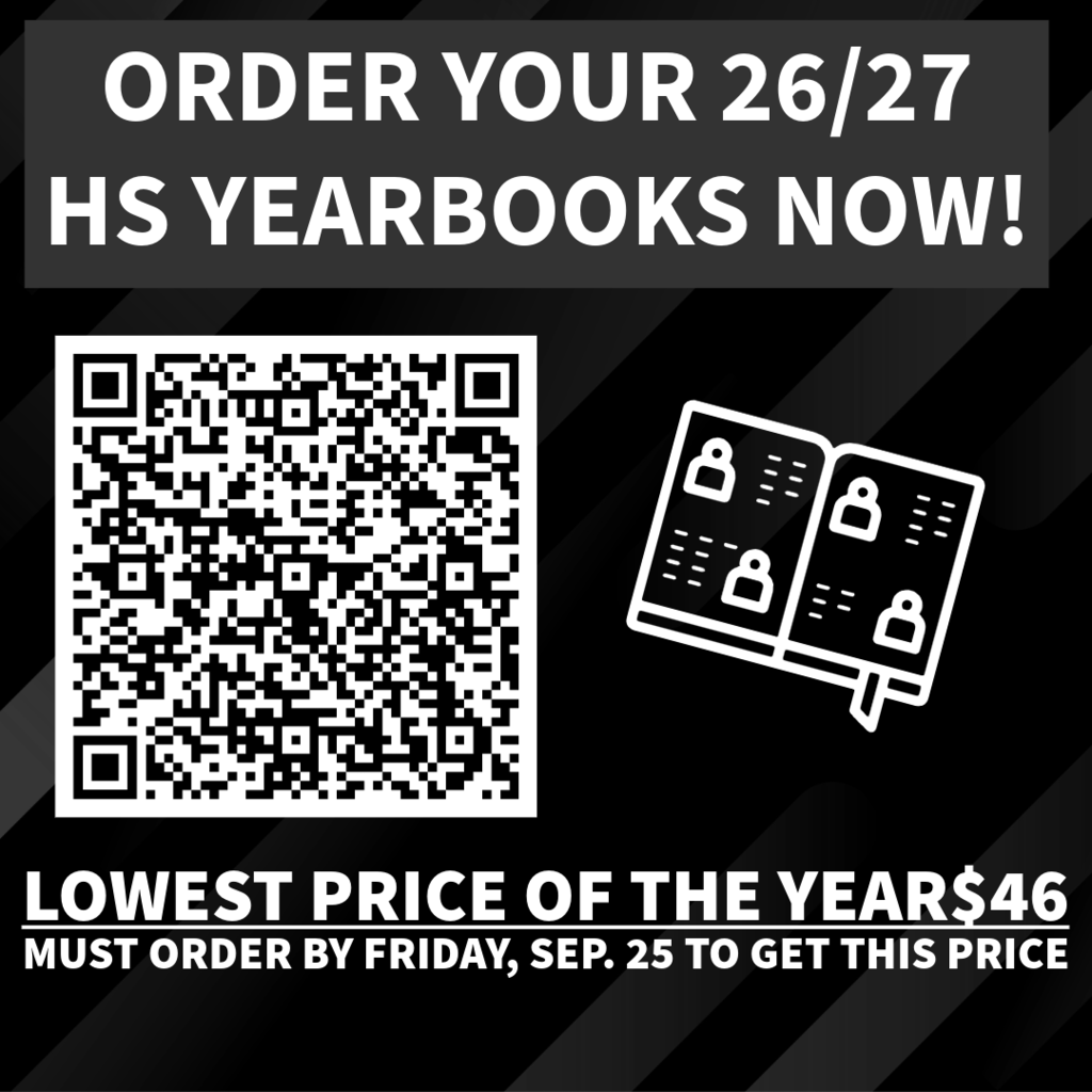 2026–2027 Yearbooks Now on Sale  The 2026–2027 Luverne High School yearbooks are now on sale! Students and families are encouraged to order early to take advantage of the lowest price of the year—just $46.  The $46 price is available for orders placed by September 25. Yearbooks can be ordered through the school website or by scanning the QR code displayed on the school screens throughout the school.