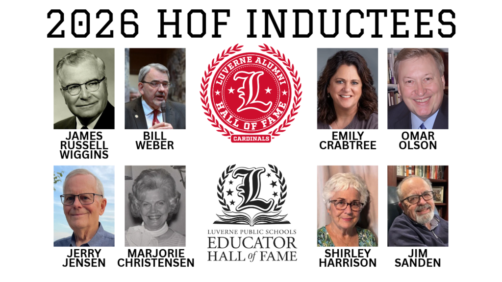 2026 HOF Inductees: James Wiggins, Bill Weber, Emily Crabtree, Omar Olson, Jerry Jensen, Marjorie Christensen, Shirley Harrison, Jim Sanden