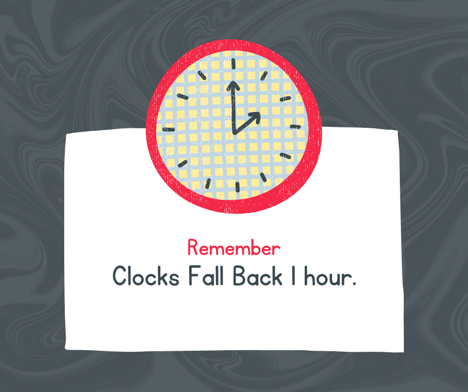 Fall Back Daylights Savings