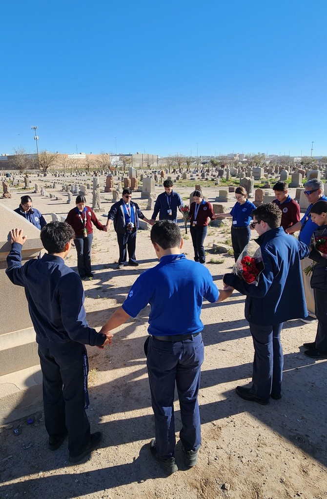 NHS at Lydia Pattersons Grave.