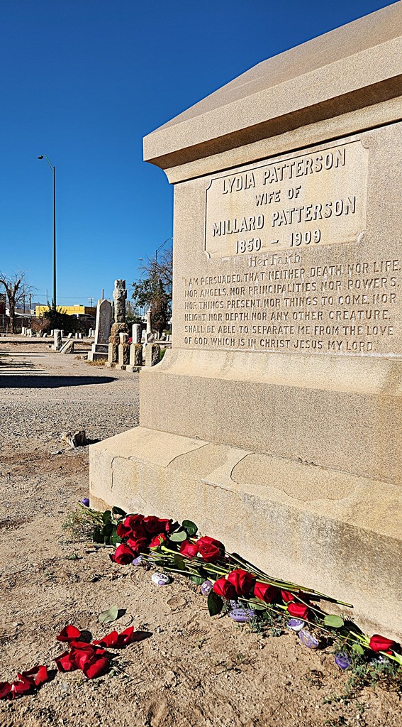 NHS at Lydia Pattersons Grave.