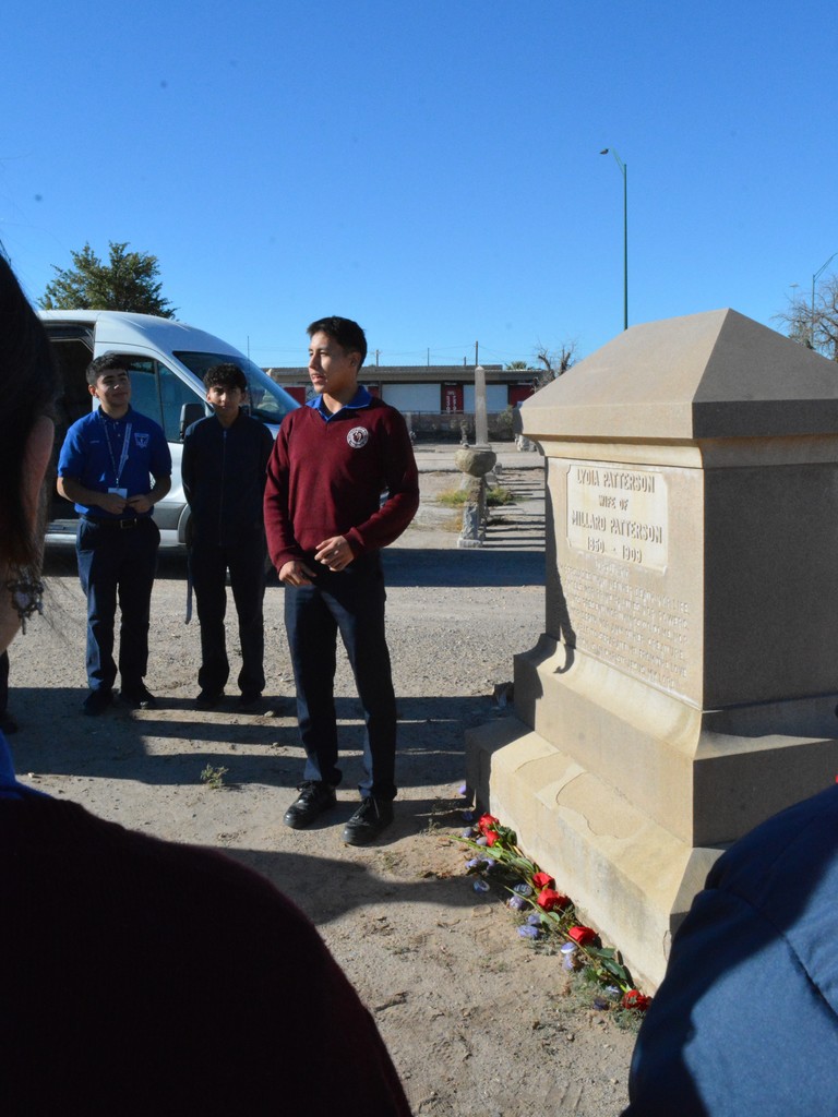 NHS at Lydia Pattersons Grave.