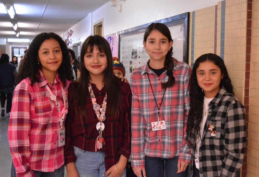 Students dressed as lumberjacks 🌲 Next stop: flannel fashion week!