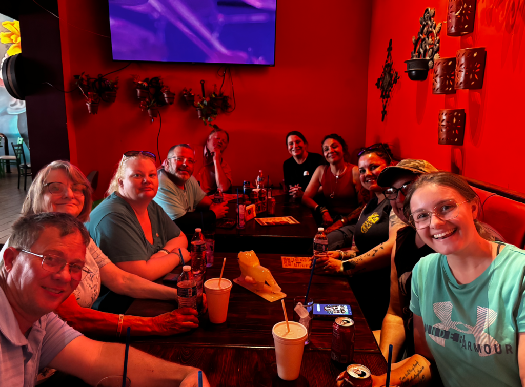 We’re so glad to have had a visit from Grace United Methodist in Claremore, OK! 🙌⛪️ Thank you, Pastor Tim McHugh, for sharing the Word with our students this past Friday 📖✨   Thank you for living out the mission of Lydia Patterson these past few days! 🌟🙏