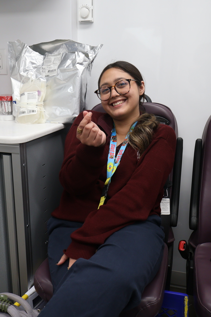 Today, our students are making a difference beyond the classroom—giving the gift of life through blood donation. ❤️🩸