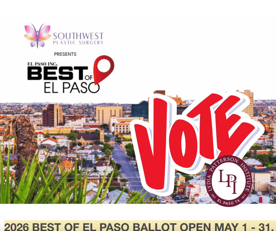 bestof.elpasoinc.com Your vote matters! 🗳️✨ Show your support for La Lydia in the Best of El Paso polls 💙 Every vote helps recognize our amazing school. 📅 Voting: May 1 – May 31 📣 Tell your family and friends! 👉 Click under Education —> Parochial/Private Schools Thank you for your support! 🙌 ___________________________________________ ¡Tu voto importa! 🗳️✨ Muestra tu apoyo por La Lydia en las encuestas de Best of El Paso 💙 Cada voto ayuda a reconocer a nuestra increíble escuela. 📅 Votación: 1 de mayo – 31 de mayo 📣 ¡Invita a tu familia y amigos a votar! 👉 Haz clic en Education —> Parochial/Private Schools