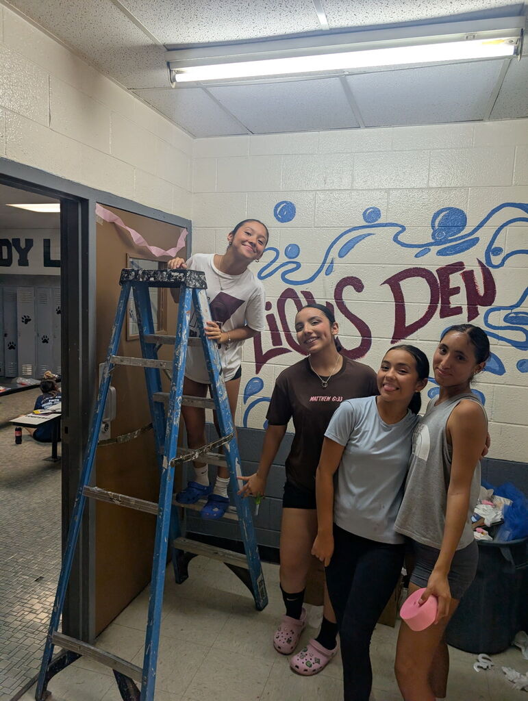 The girls understood the assignment. 🏐  Locker room = decorated. Mindset = locked in.  We’re getting in the right headspace to hit the ground running when school starts! #GameOn
