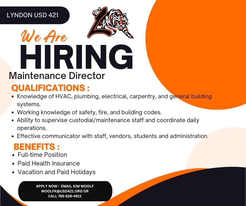 Hiring Maintenance Director
