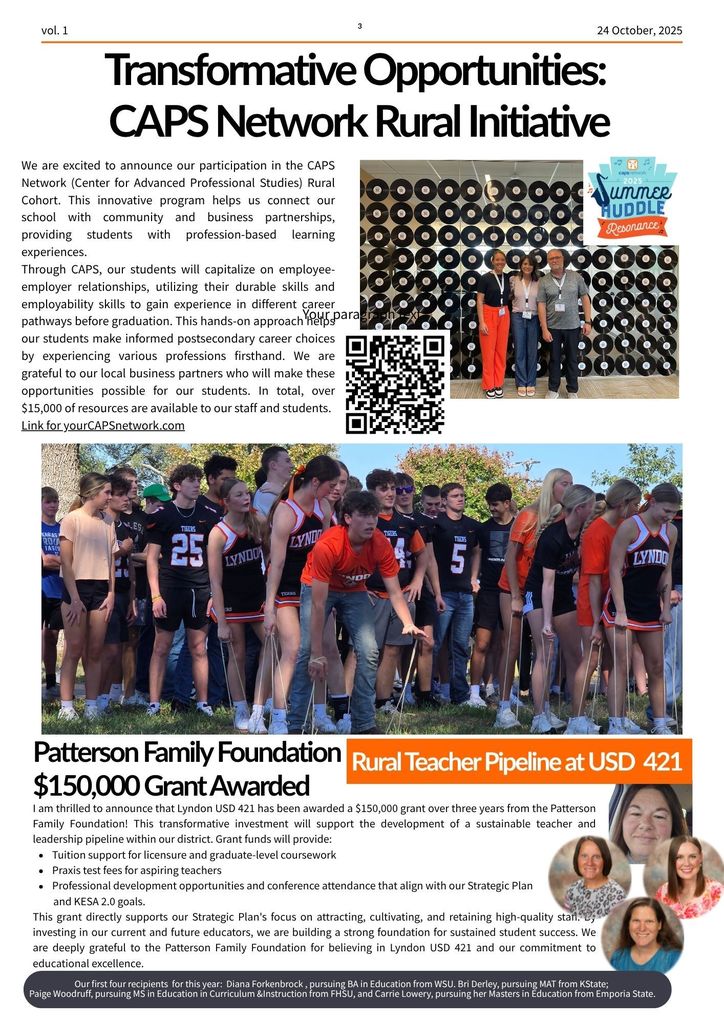 Superintendent Newsletter: Tiger Times 1st Qrtr 2025 P3