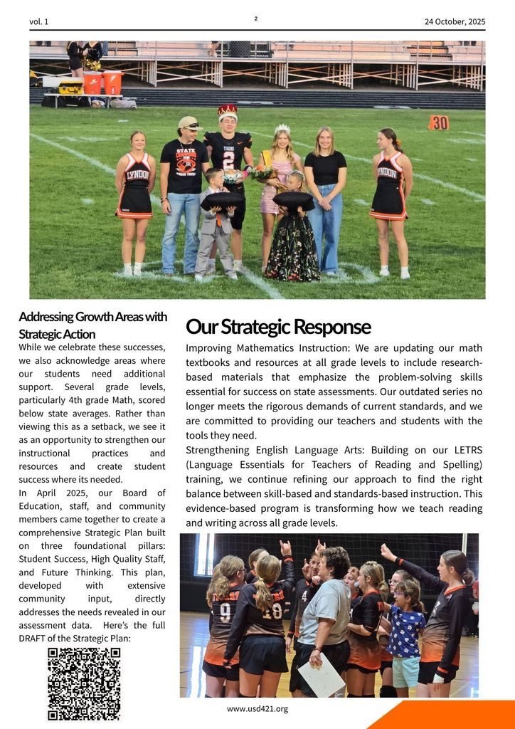 Superintendent Newsletter: Tiger Times 1st Qrtr 2025 P2