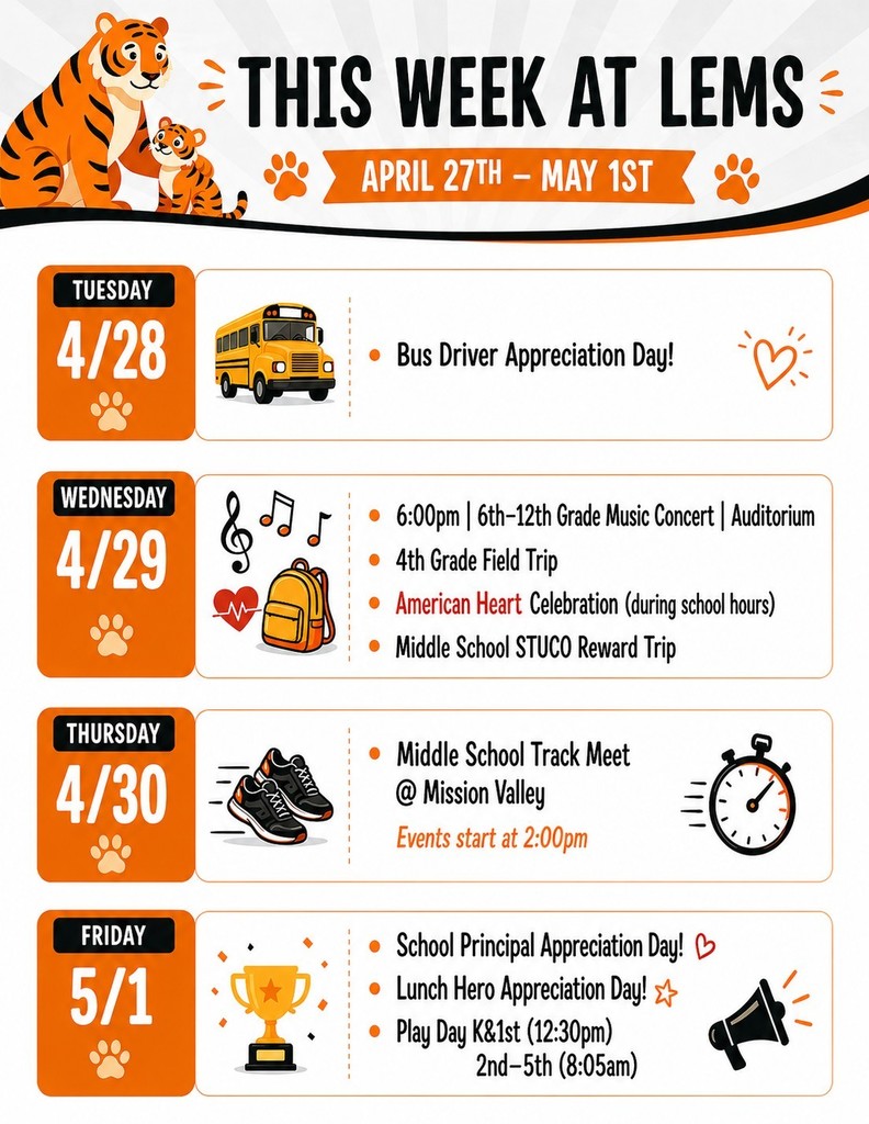 this week at lems