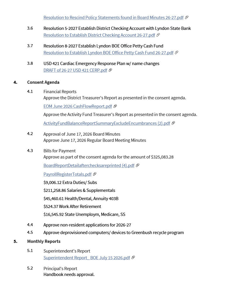 July BOE Agenda 2026 P. 3