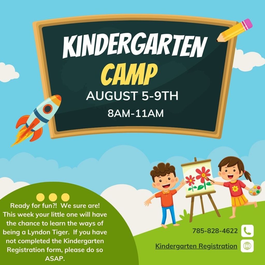 Kindergarten Camp Reminder