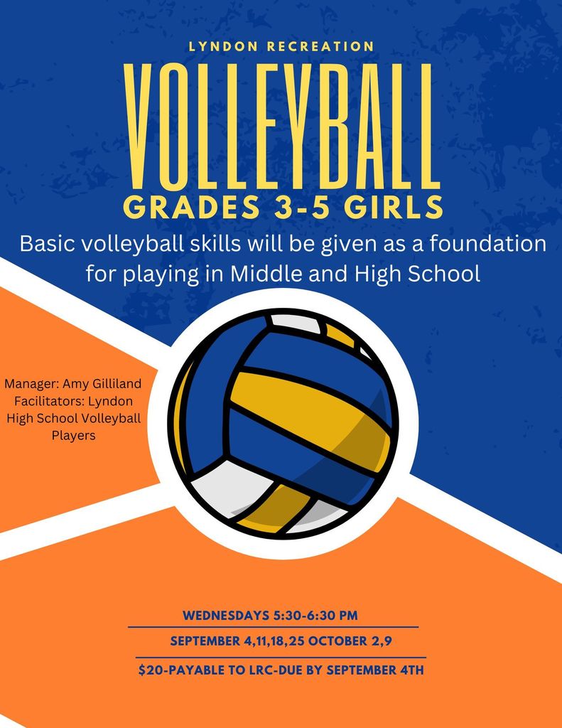 youth volleyball flyer