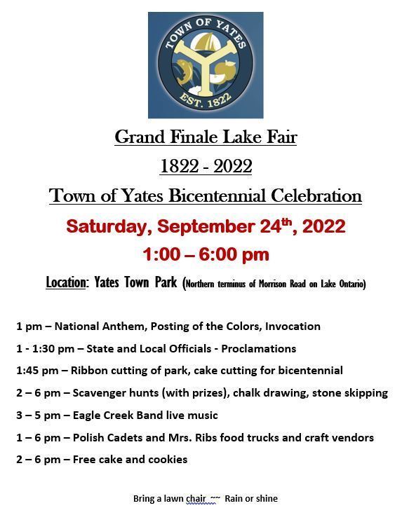 Town of Yates Bicentennial Celebration Lyndonville Central School