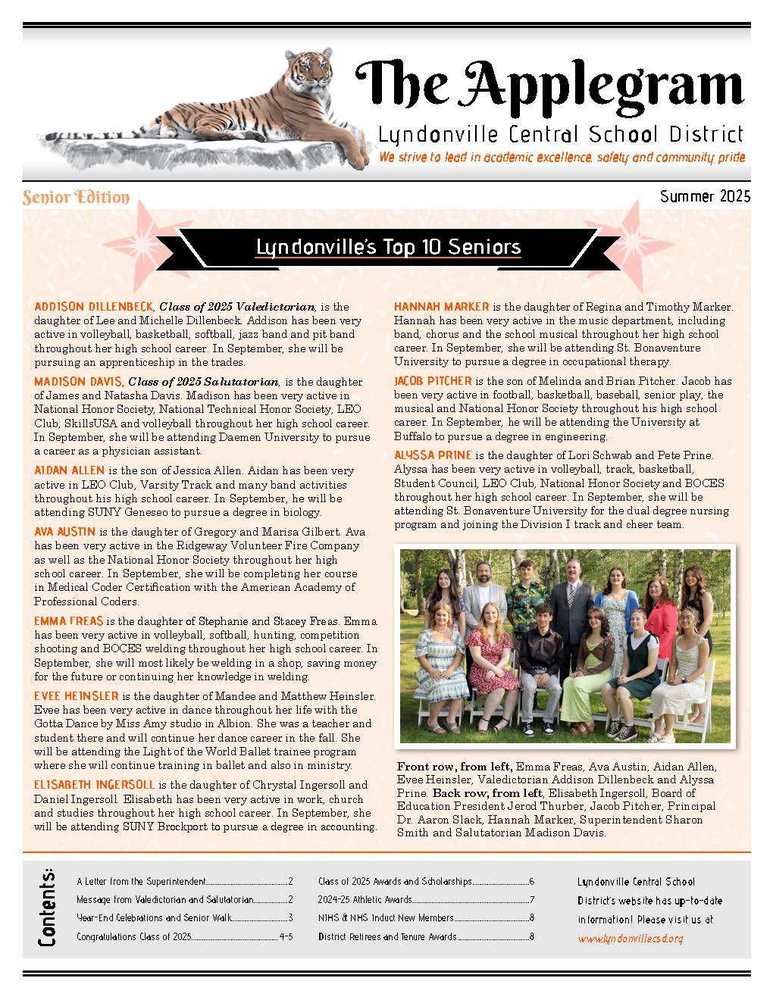 cover of summer newsletter