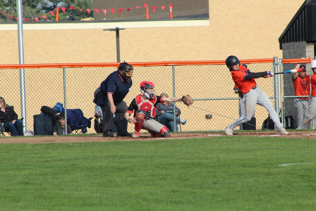 boys playing baseball