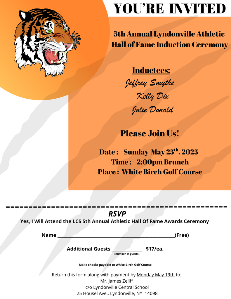 athletic hall of fame flyer
