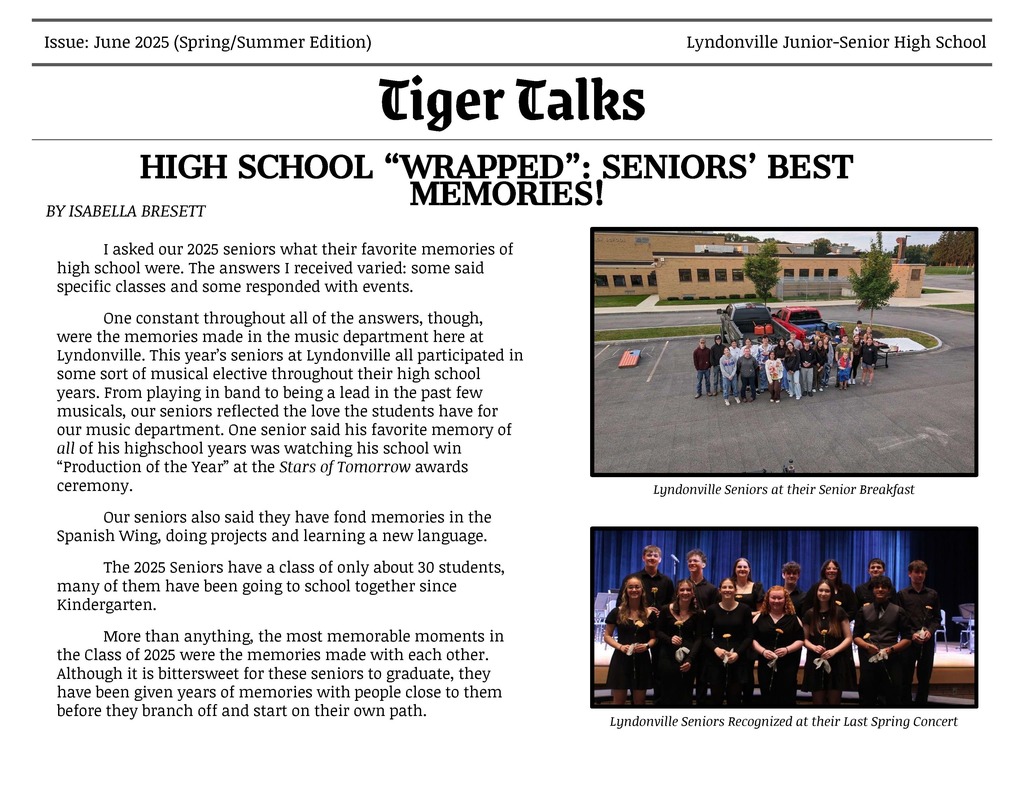 cover of Tiger Talks newspaper