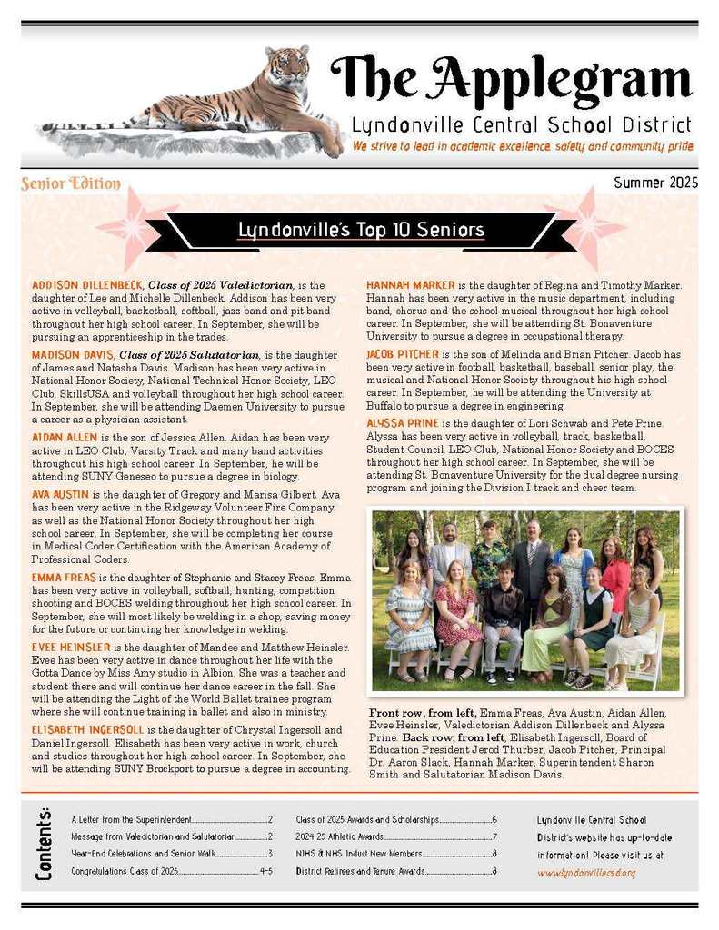cover of summer newsletter