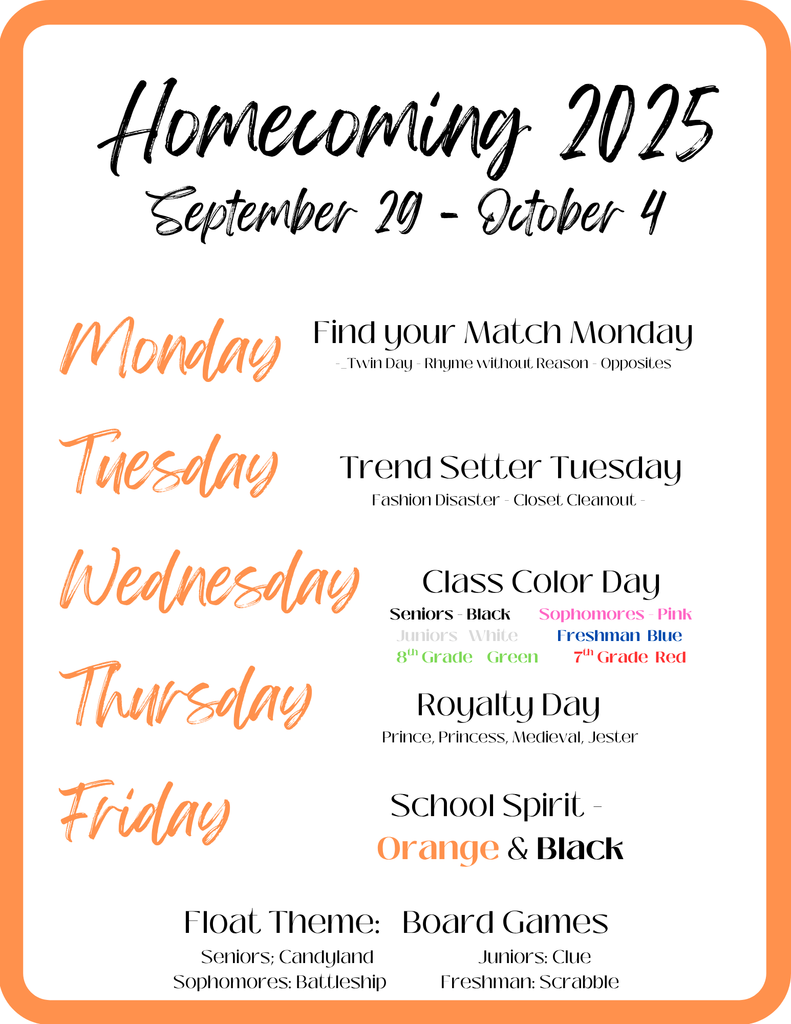 homecoming flyer