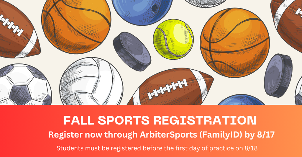 Fall Sports Registration Open