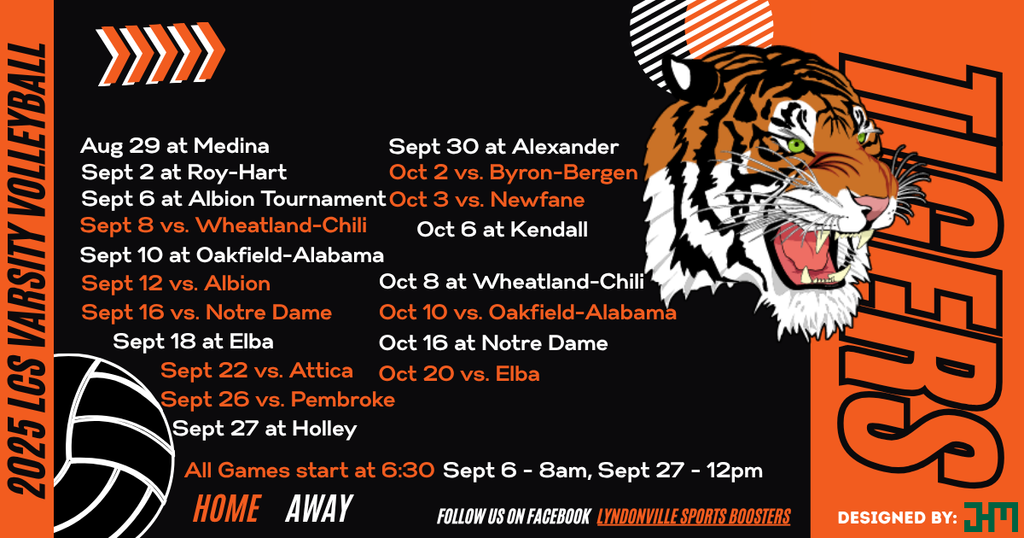 varsity volleyball games list