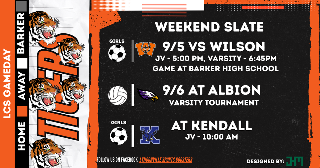 weekend sports games flyer