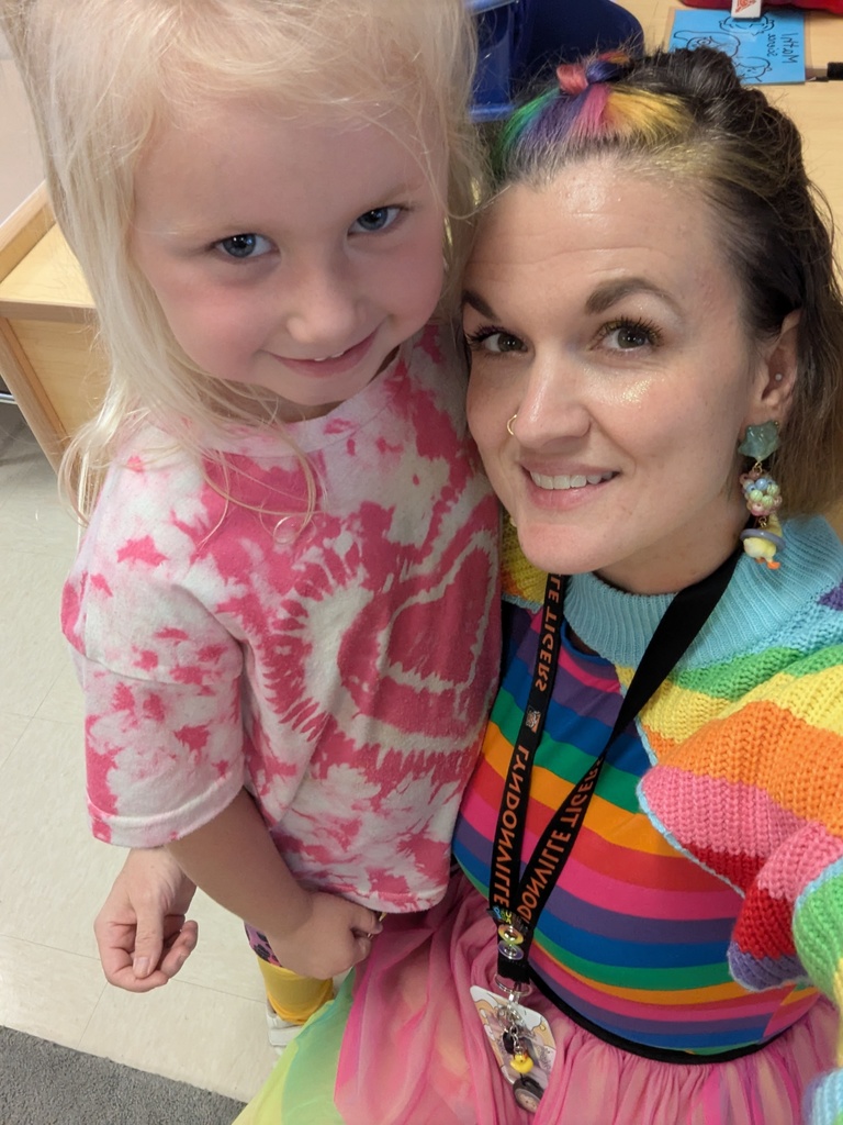 student and teacher wearing outfits