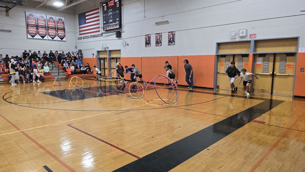 students playing castleball in the gym
