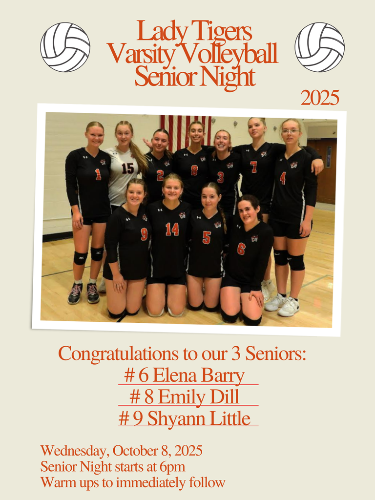senior night flyer for volleyball