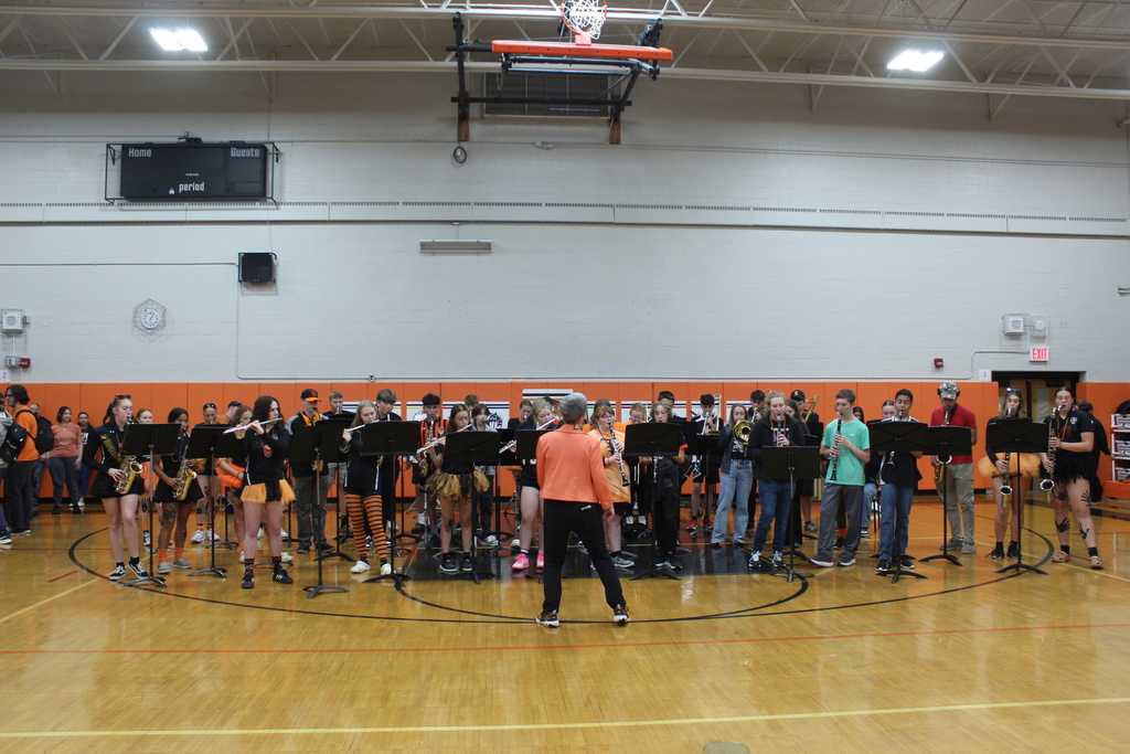 band performing in gym