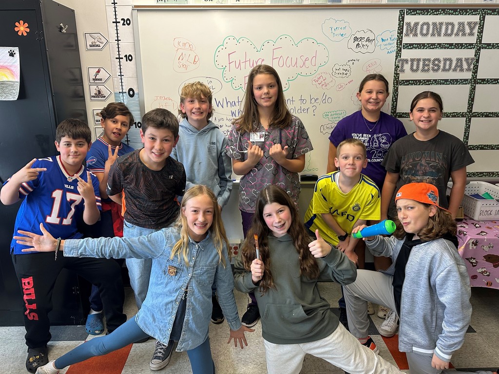 students wearing outfits about future careers