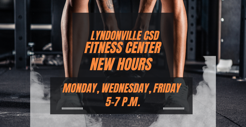 fitness center hours flyer