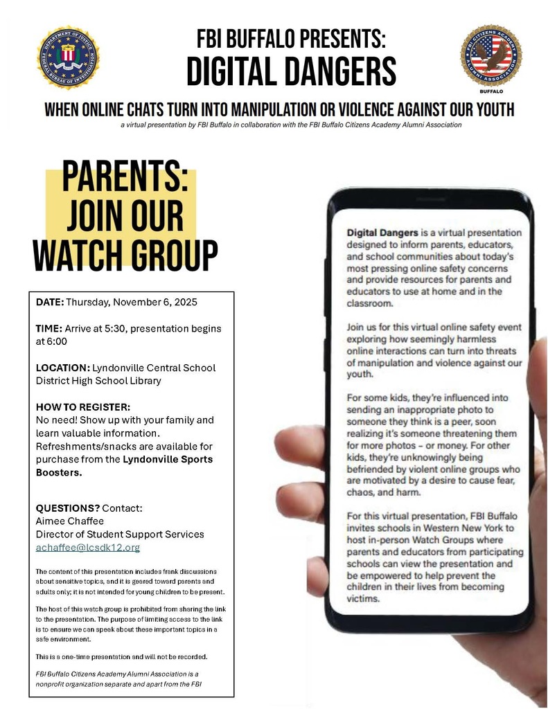 digital dangers session flyer