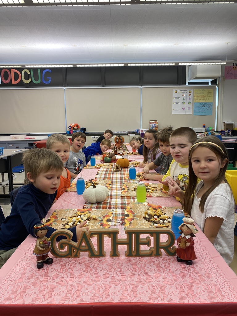 students seated at table