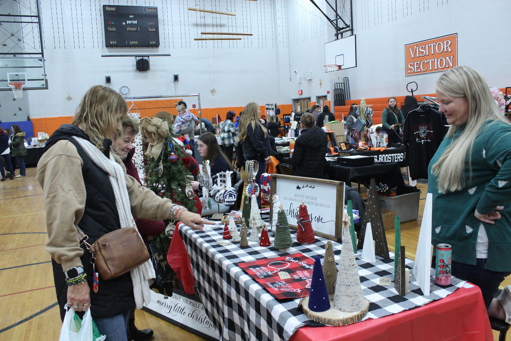 people shopping at booths