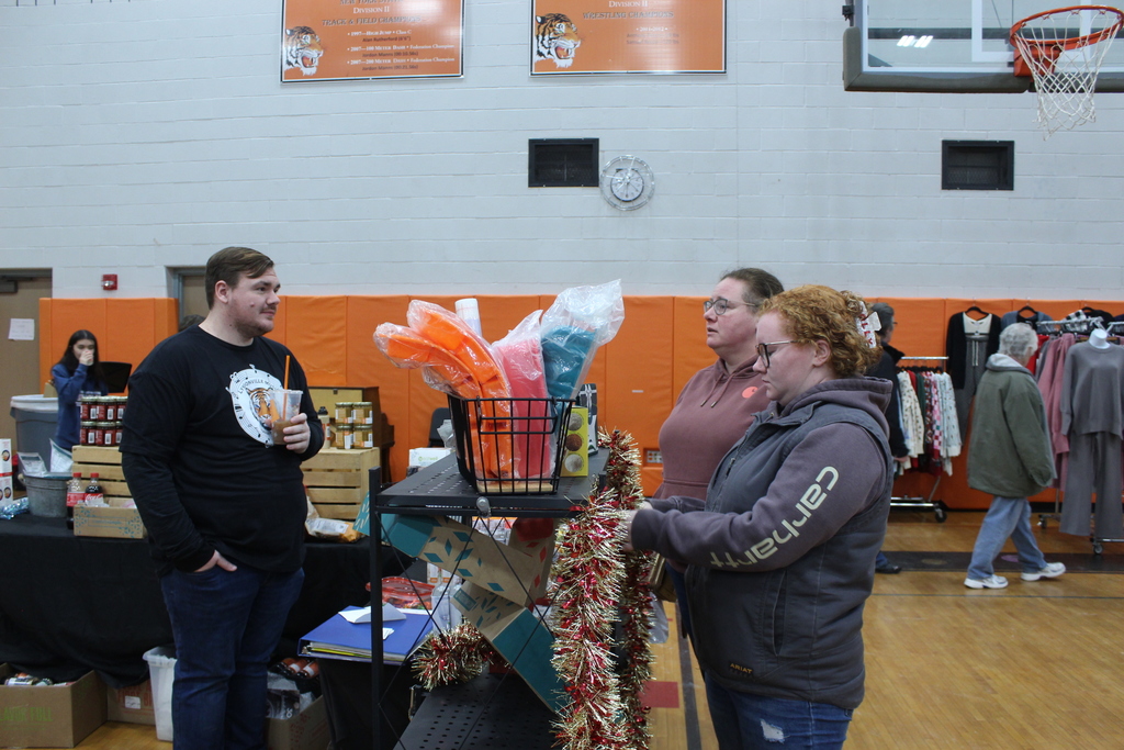 people shopping at booths