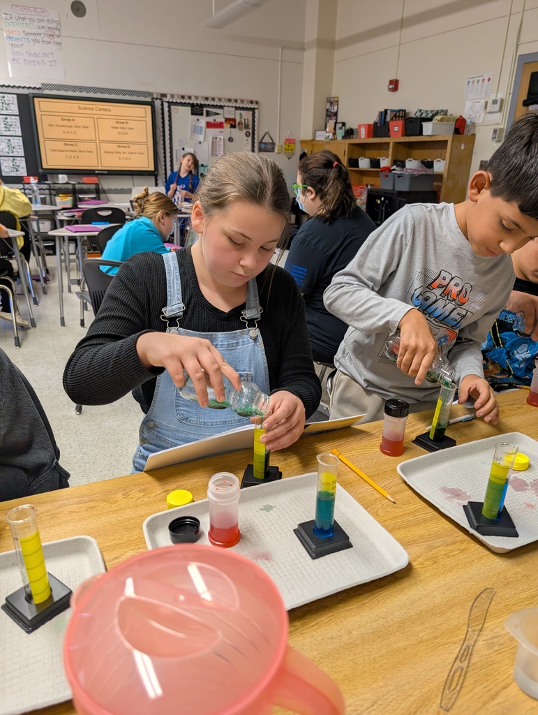 students working on a science experiment