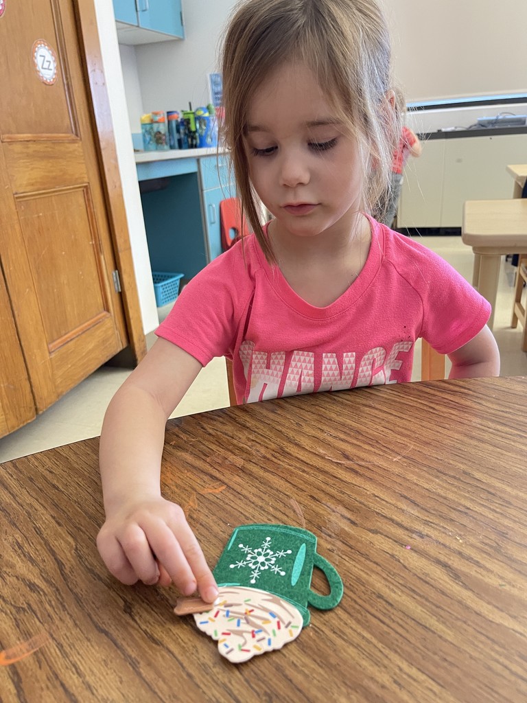 girl working on craft